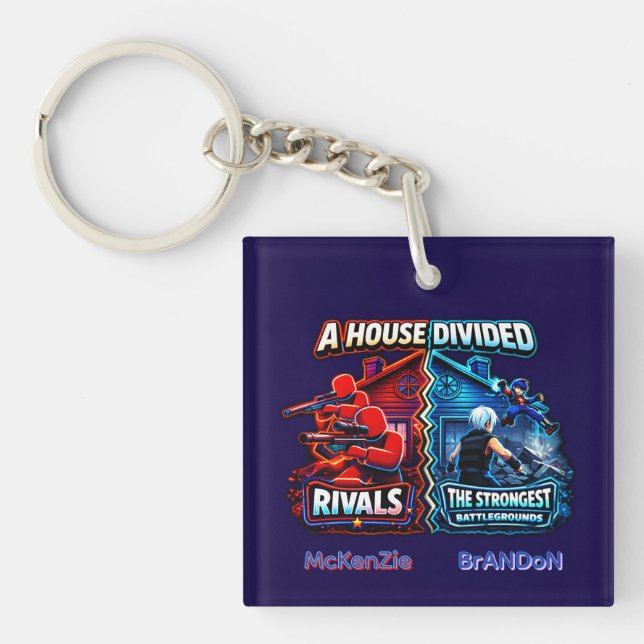 House Divided Rivals vs Strongest Battlegrounds Key Ring (Front)