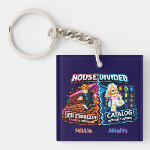 House Divided Speed Keyboard vs Avatar Creator Key Ring