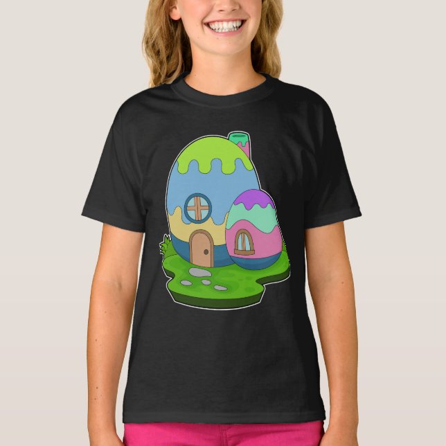 House Easter Easter Eggs T-Shirt (Front)