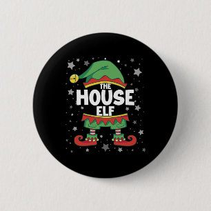 House Elf Matching Family Costume Elf Christmas Ou 6 Cm Round Badge