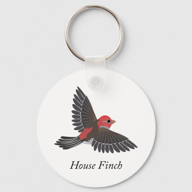 House Finch Key Ring (Front)