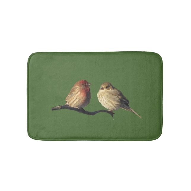 House Finch Lovebirds Bath Mats (Front)