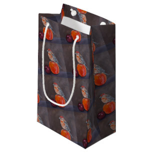 House Finch’s Midday Rest Painting by Alfred Fox Small Gift Bag