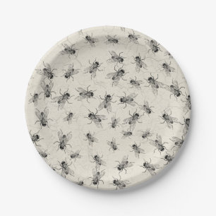 House Fly chaos Paper Plate
