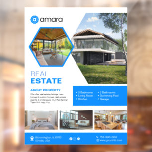 House for Sale Custom Window Cling