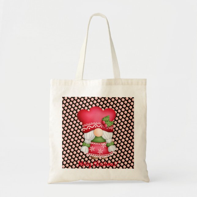 House Gnome Customise Colour and Text Tote Bag (Front)