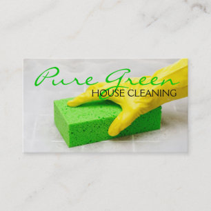 House Home Cleaning, Cleaners Business Card