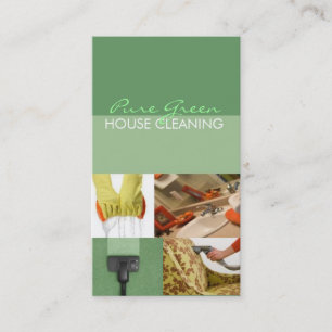 House Home Cleaning Housekeeping Service Business Card