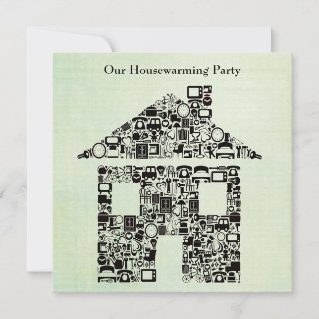 House Home Housewarming Moving Party Invitation (Front)