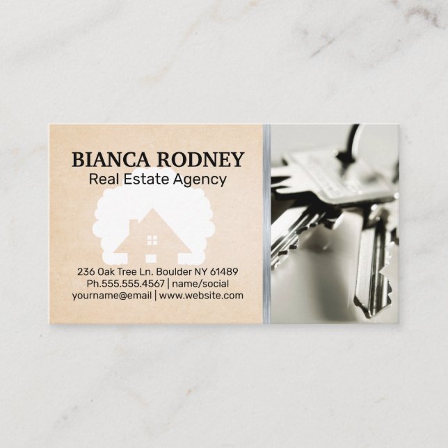 House Icon | Keys Business Card (Front)