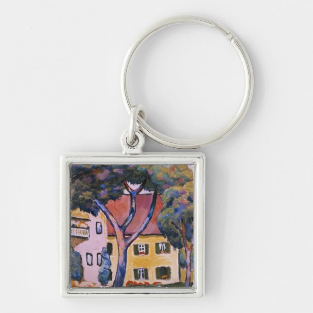 House in a Landscape Key Ring (Front)