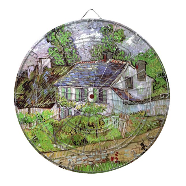 House in Auvers,Vincent van Gogh Dartboard (Front)