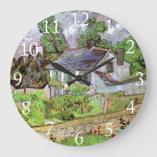 House in Auvers,Vincent van Gogh. Large Clock