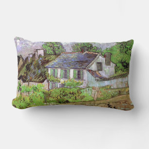 House in Auvers,Vincent van Gogh Lumbar Cushion