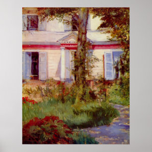House in Rueil by Edouard Manet Poster