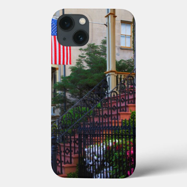 House in the Historic District in the spring Case-Mate iPhone Case (Back)