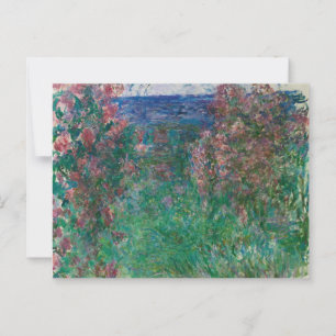 House in the Roses, Monet Postcard