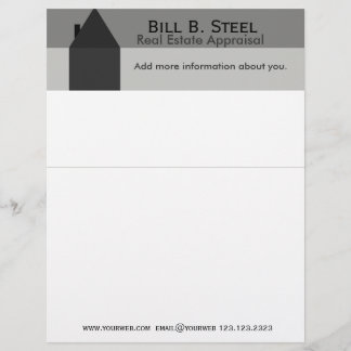 House Industry Real Estate Agent Construction Home Customised Letterhead