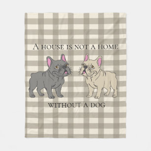House is not a home without a dog fleece blanket