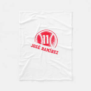 House Jose Ramirez Mlbpa Mlb Artwork Fleece Blanket