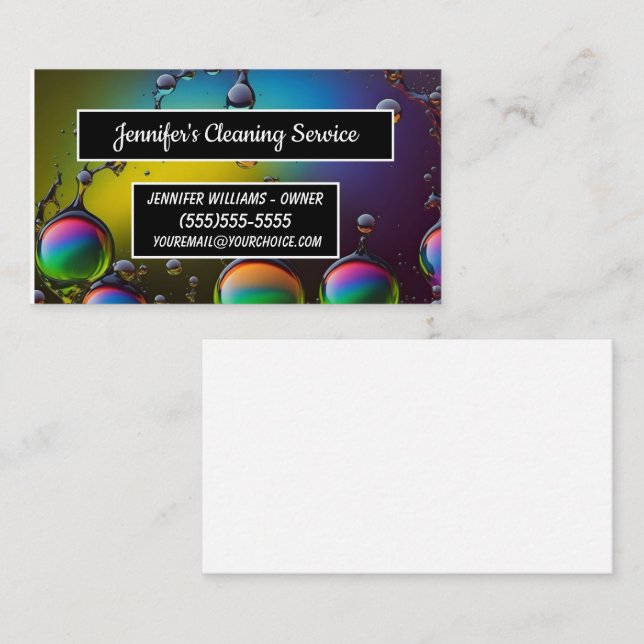 House Keeping Service  Business Card (Front/Back)
