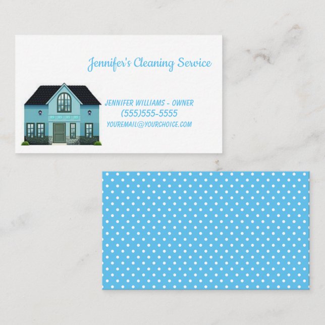 House Keeping Service  Business Card (Front/Back)