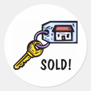 House Key Classic Round Sticker