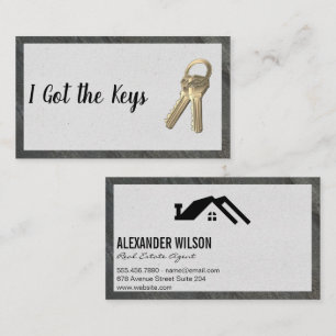 House Keys   Real Estate Business Card