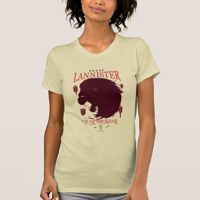 House Lannister - Hear Me Roar T-Shirt (Front)
