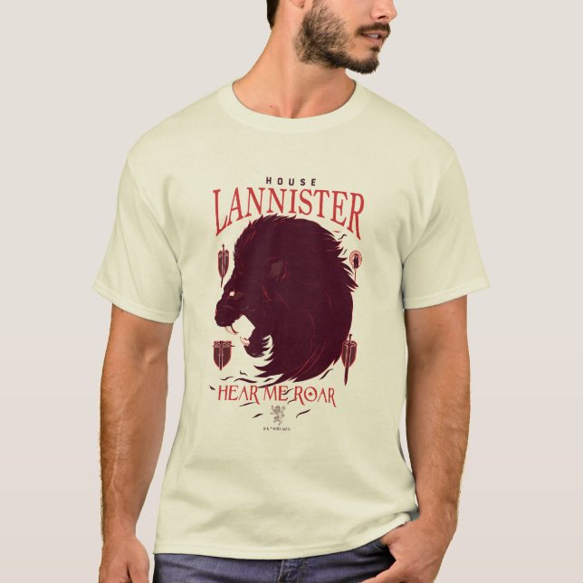 House Lannister - Hear Me Roar T-Shirt (Front)