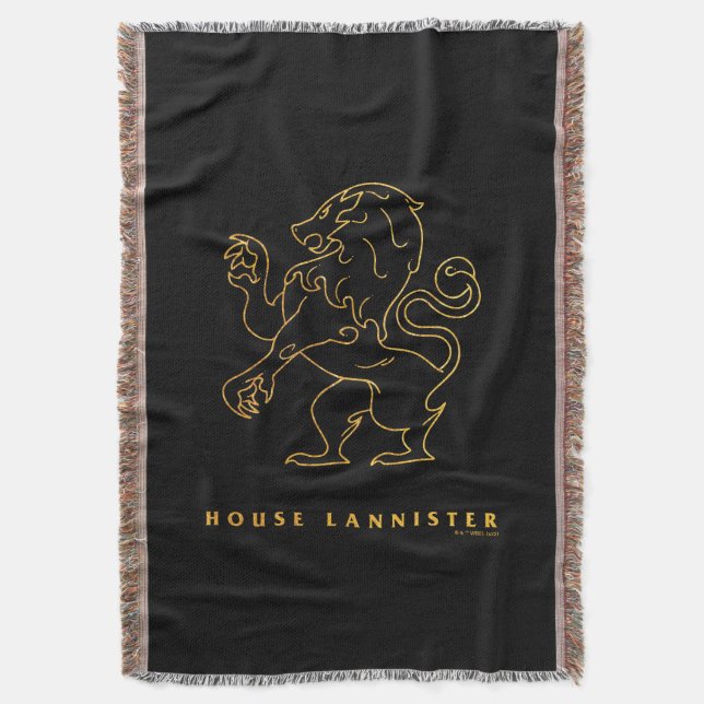 House Lannister Icon Throw Blanket (Front Vertical)