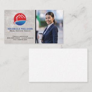 House Logo Business Woman Business Card