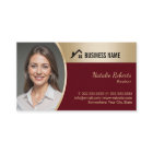 House Logo Real Estate Red & Gold Realtor Photo