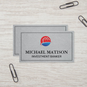 House Logo Red Blue Business Card