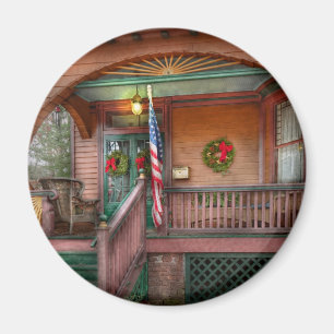 House - Metuchen, NJ - That yule tide spirit Magnet