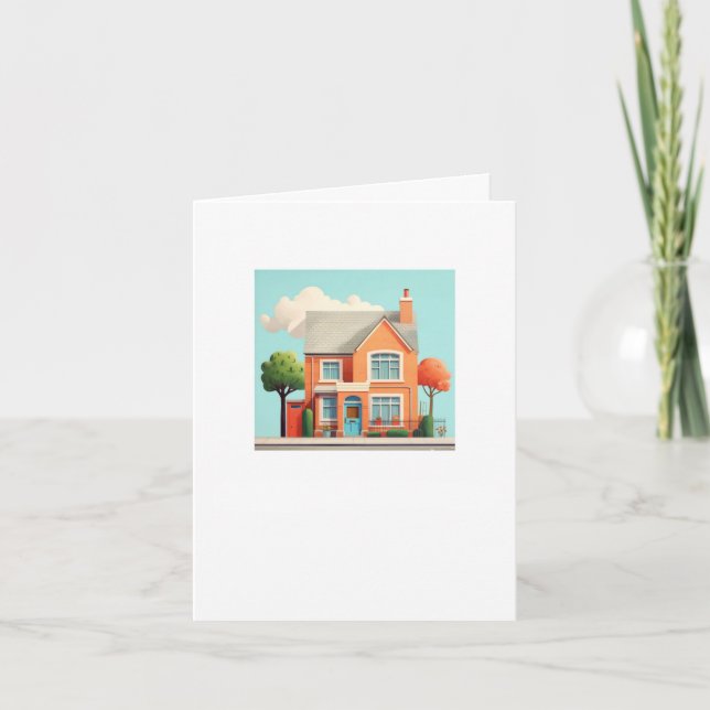 House, modern home card (Front)