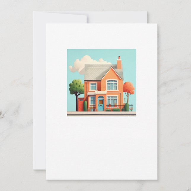 House, modern home invitation (Front)