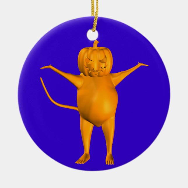 House Mouse Ceramic Tree Decoration (Front)