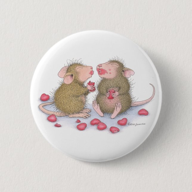 House-Mouse Designs® - 6 Cm Round Badge (Front)
