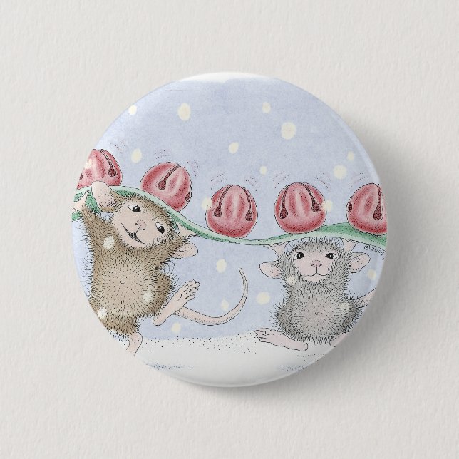 House-Mouse Designs® 6 Cm Round Badge (Front)