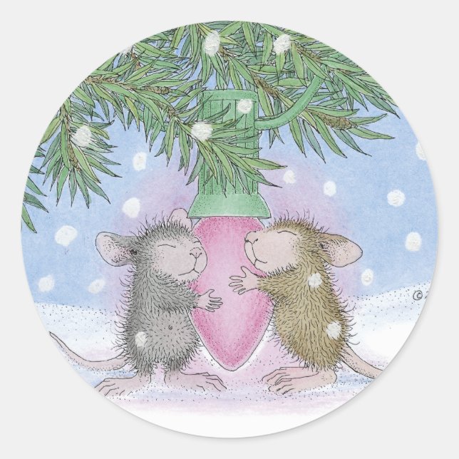 House-Mouse Designs® Classic Round Sticker (Front)