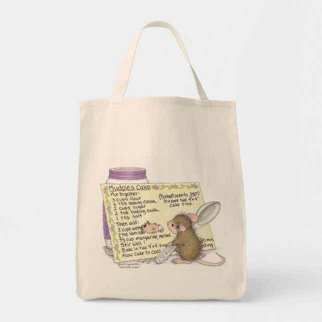 House-Mouse Designs® -  Grocery Tote Bag (Front)