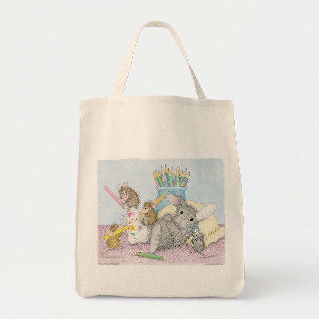 House-Mouse Designs® -  Grocery Tote Bag (Front)