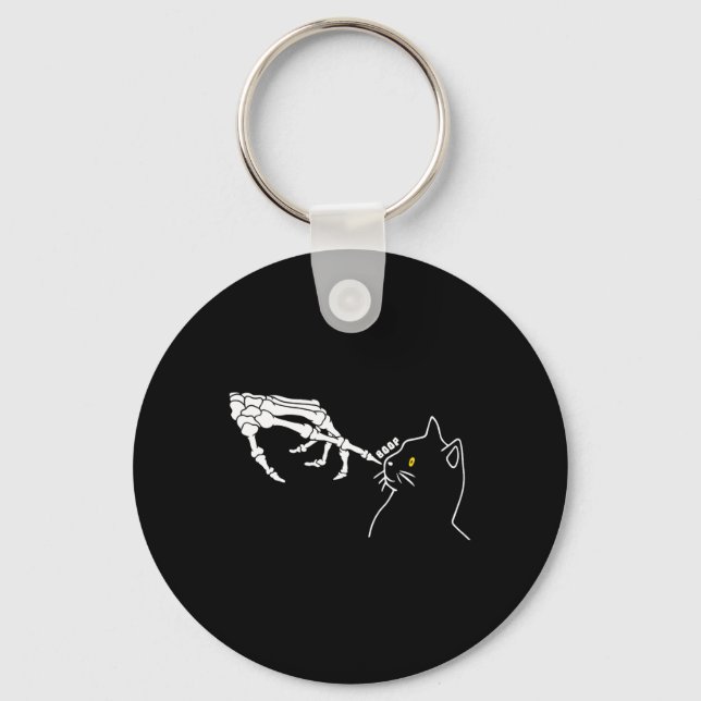 House Music Ghost Dj Optical Illusion Edm Hallowee Key Ring (Front)