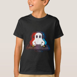 House Music Ghost Optical Illusion Boo Edm Hallowe T-Shirt