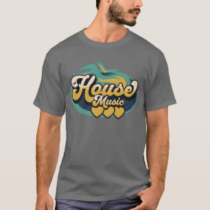 HOUSE MUSIC House Music Heat navy bluesand T-Shirt
