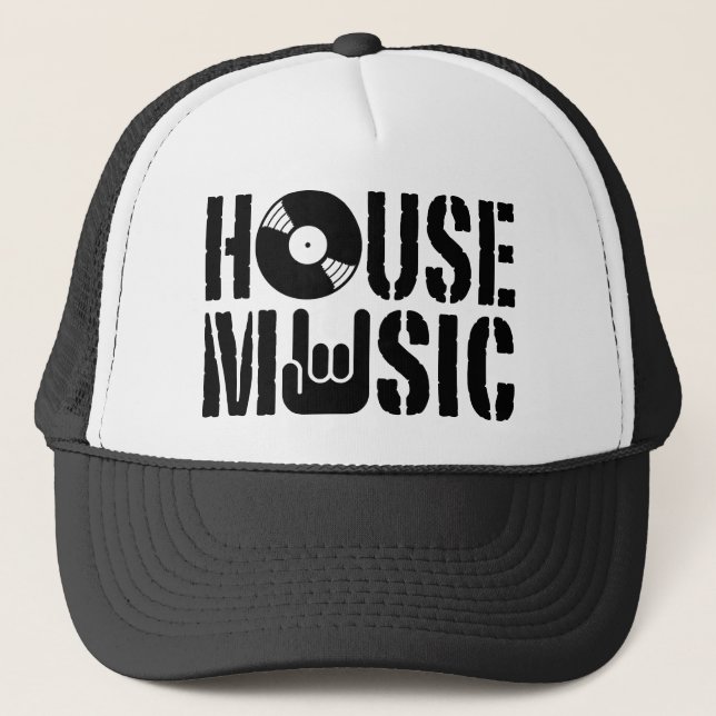 House Music Trucker Hat (Front)