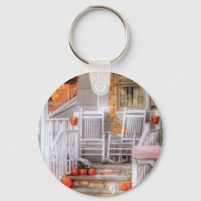 House - My Aunts porch Key Ring (Front)