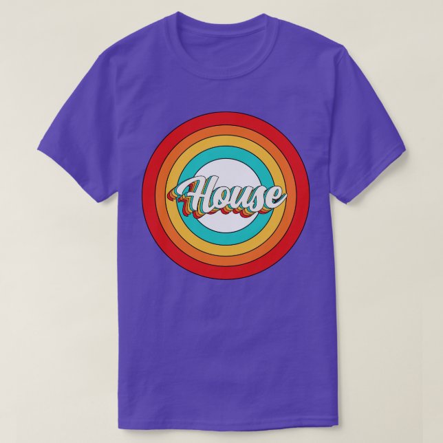 House Name Shirt Vintage House Circle (Design Front)