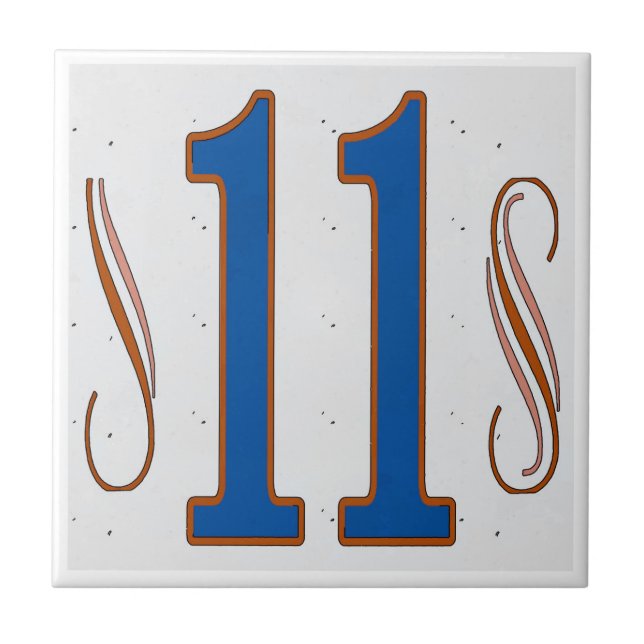 House Number 11 Tile (Front)